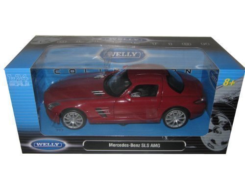 Welly Mercedes - Benz SLS AMG Model Metal Araba 1:24 Kırmızı