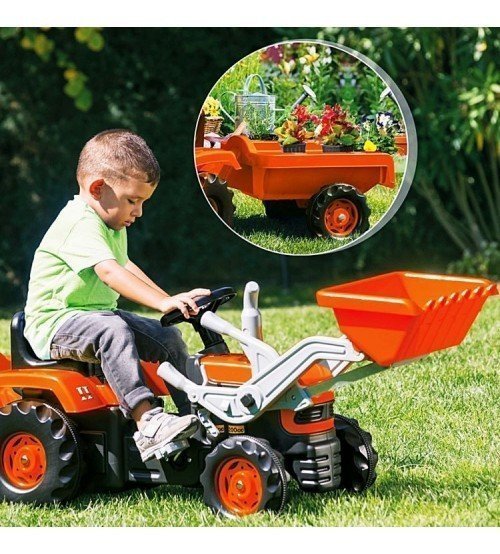 Dolu 8052 Pedallı Kepçeli Traktör ve Römork 36 + Ay