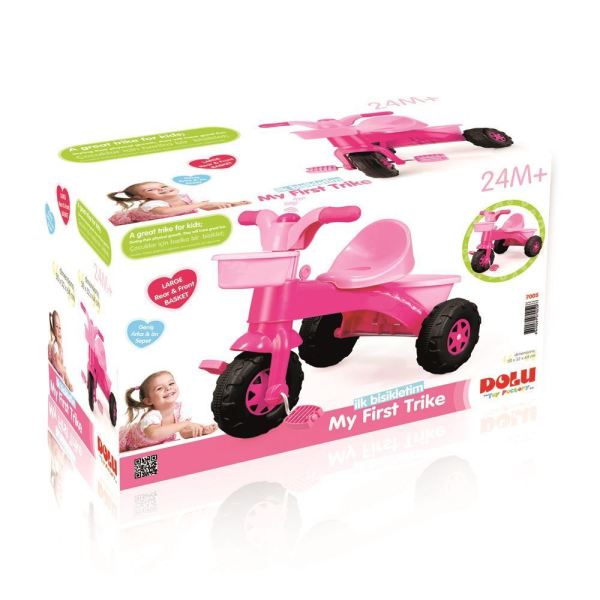 Dolu 7004 İlk Bisikletim Pembe Ebebeyn Tutmaklı 24 + Ay