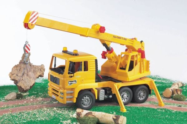 Bruder Man Vinçli Kamyon Sarı 02754