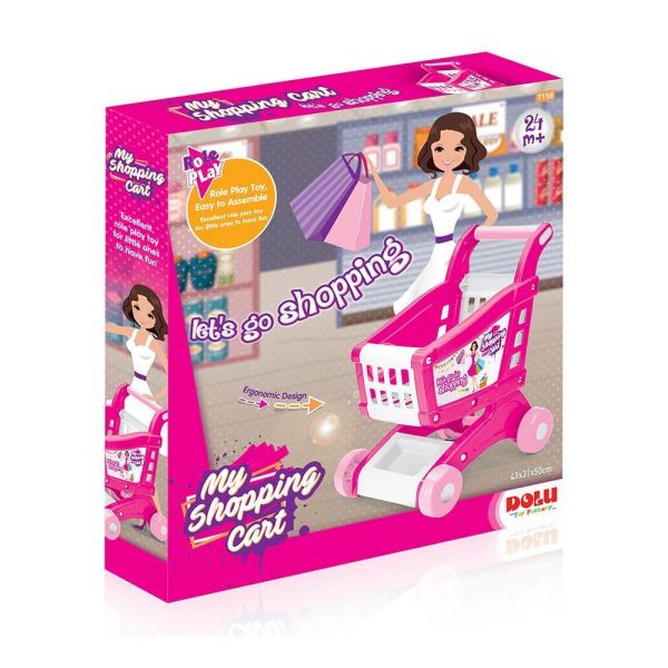 Dolu 7158 Market Arabası Pembe 24 + Ay