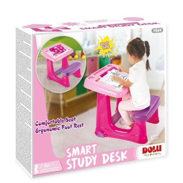 Dolu 7064 Smart Çalışma Masası Pembe 24 + Ay
