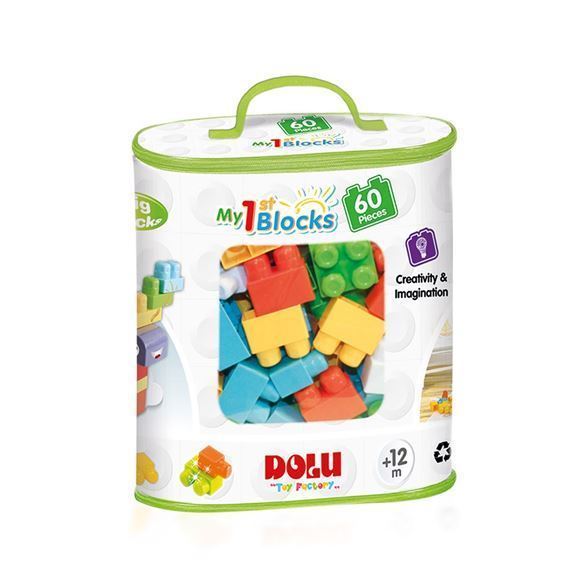 Dolu 5019 Baskılı Torbada Büyük Bloklar 60 Parça 12 + Ay