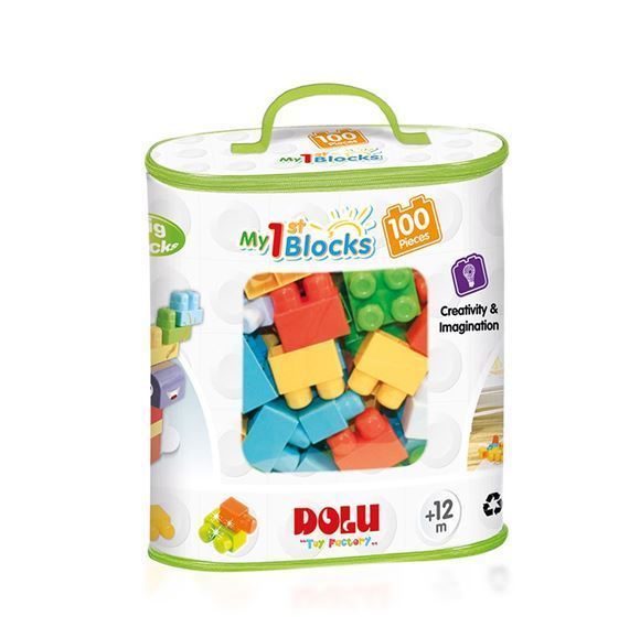 Dolu 5020 Baskılı Torbada Büyük Bloklar 100 Parça 12 + Ay