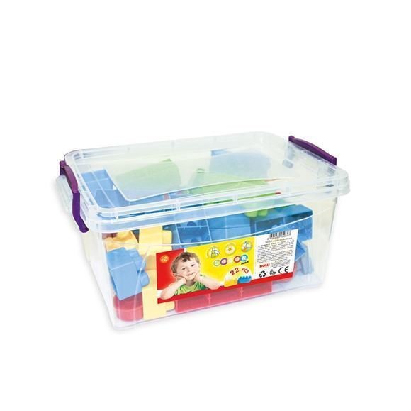 Dolu 5084 Sandıkta Mini Renkli Bloklar 22 Parça 24 + Ay