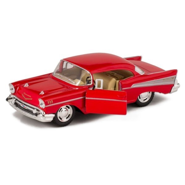 Motor Max Chevy Bel Air 1957 Model Metal Araba Kırmızı 1:24