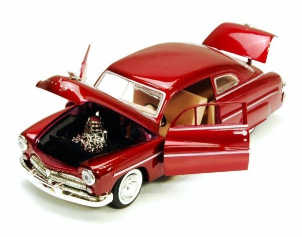Motor Max Mercury Coupe 1949 Model Metal Araba Kırmızı 1:24