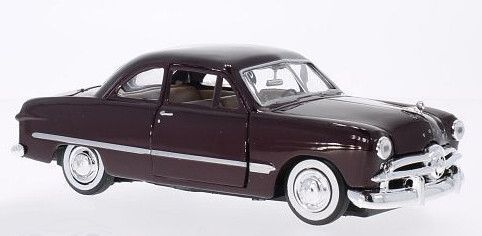 Motor Max Ford Coupe 1949 Model Metal Araba Kırmızı 1:24