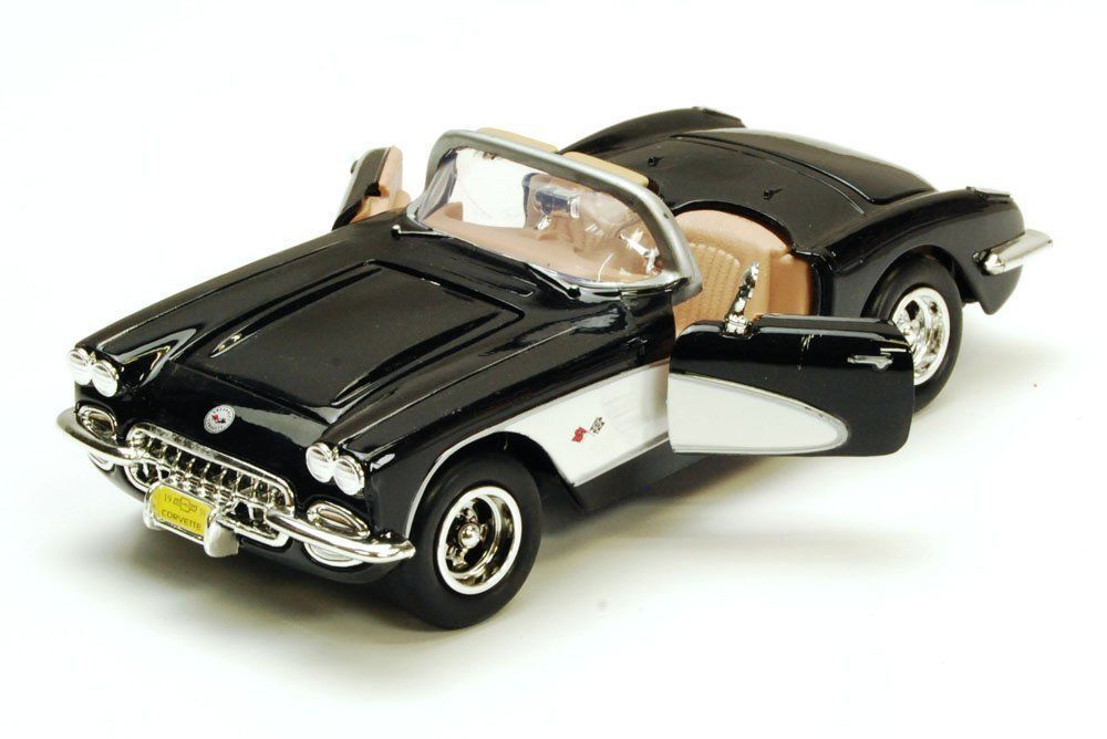 Motor Max Corvette 1959 Model Metal Araba Siyah 1:24