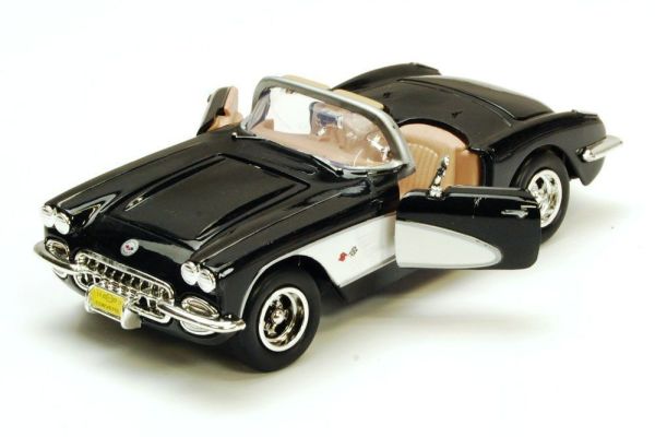 Motor Max Corvette 1959 Model Metal Araba Siyah 1:24
