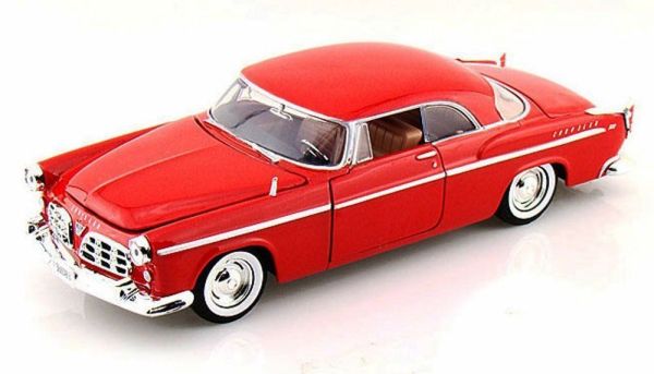Motor Max Chrysler C300 1955 Model Metal Araba Kırmızı 1:24