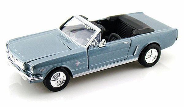 Motor Max Ford Mustang 1/2 1964 Model Metal Araba Mavi 1:24