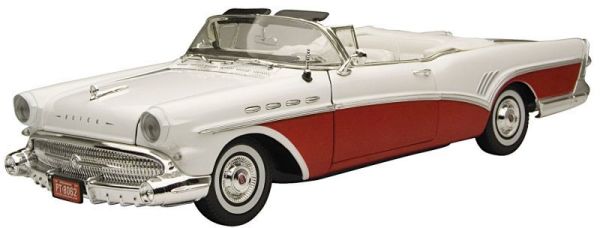 Motor Max Buick Roadmaster 1957 Model Metal Araba Kırmızı 1:18
