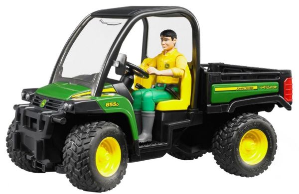 Bruder 02490 John Deere Gator 855D & Bworld Adam