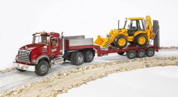 Bruder 02813 Mack Granite JCB Taşıyan Tır