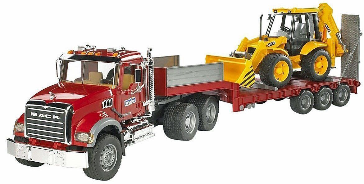 Bruder 02813 Mack Granite JCB Taşıyan Tır