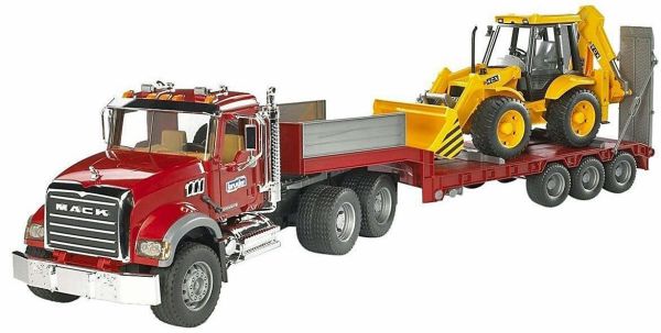 Bruder 02813 Mack Granite JCB Taşıyan Tır