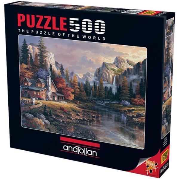Anatolian Puzzle 500 Parça Vadinin Sonundaki Ev 3533