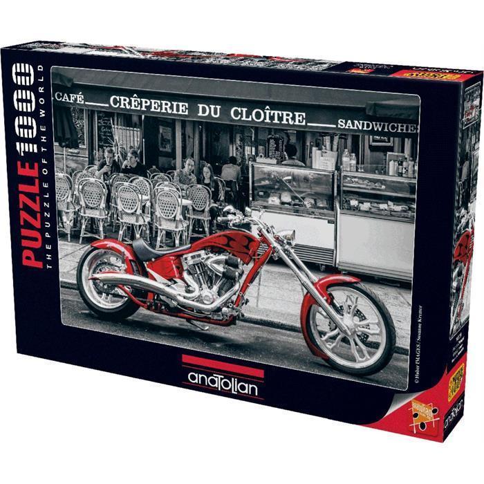 Anatolian Puzzle 1000 Parça Kırmızı Chopper 1019