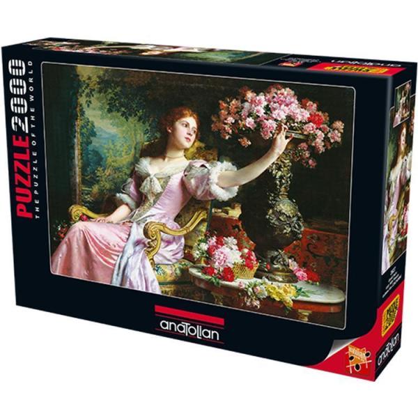 Anatolian Puzzle 2000 Parça Çiçekli Kadın 3927