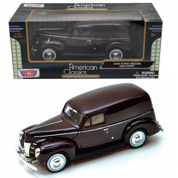 Motor Max Ford Sedan Delivery 1940 Model Metal Araba Siyah 1:24