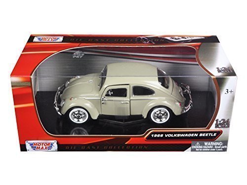Motor Max Volkswagen Beetle 1966 Model Metal Araba Krem 1:24