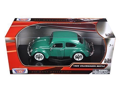 Motor Max Volkswagen Beetle 1966 Model Metal Araba Yeşil 1:24