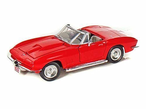 Motor Max Corvette 1967 Model Metal Araba Kırmızı 1:24