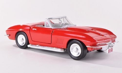 Motor Max Corvette 1967 Model Metal Araba Kırmızı 1:24
