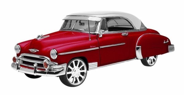 Motor Max Chevy Bel Air 1950 Model Metal Araba Kırmızı 1:18