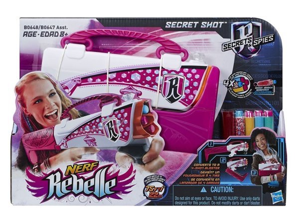 Nerf Rebelle Secret Shot Pembe
