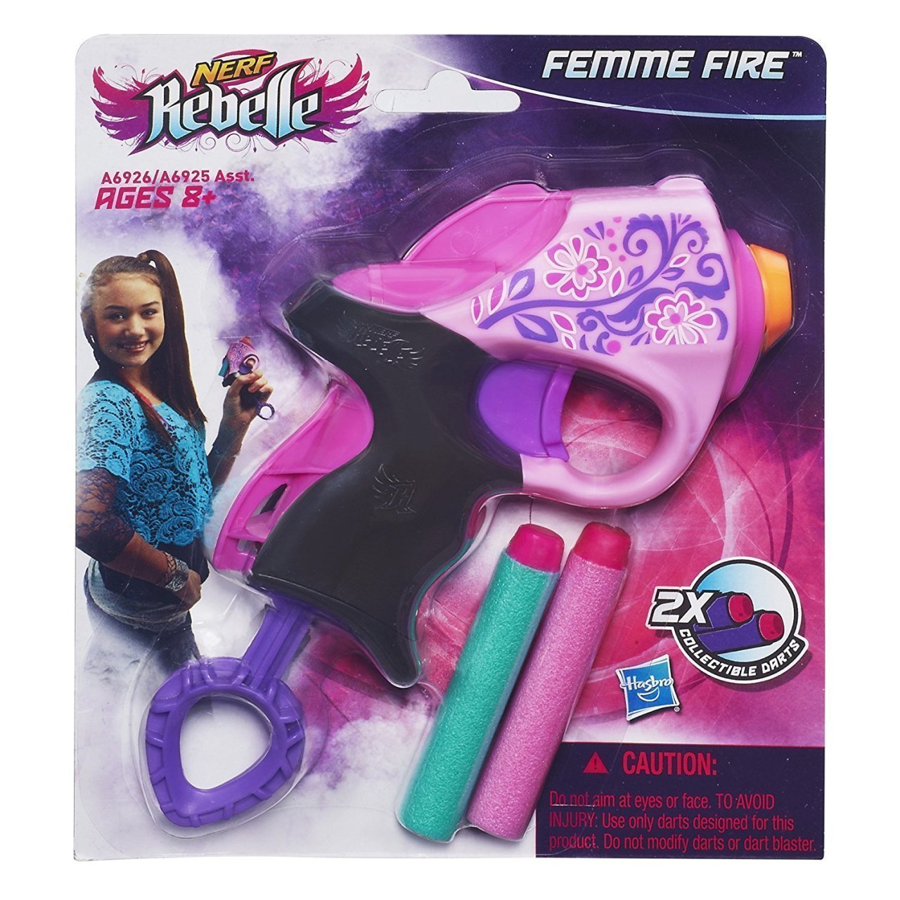 Nerf Rebelle Mini Blaster Flower Pembe