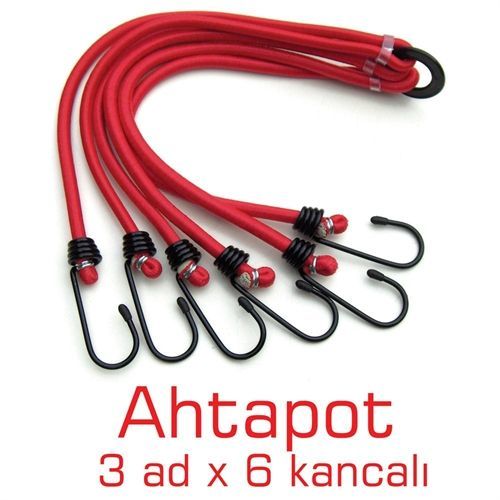 6 Kollu Ahtapot Model Bagaj Lastiği 425490