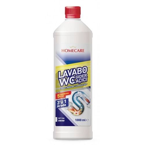 HomeCare WC Banyo Gider ve Lavabo Açıcı Jel 1000ml 425127