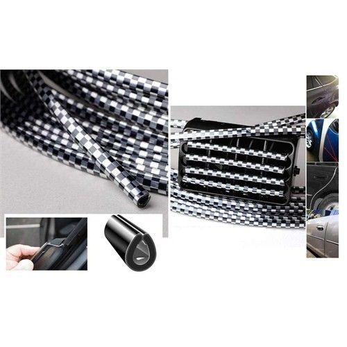 ModaCar Kapı Bagaj Koruyucu Damalı Şerit 1 Metre 422414