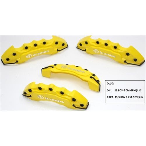 ModaCar BREMBO Kabartmalı SARI Ön-Arka Kaliper Kapak Seti 426641