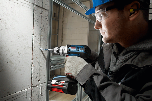 Bosch Professional GSB 36 VE-2-LI 4 Ah Çift Akülü Darbeli Delme/Vidalama - L-boxx Çantalı