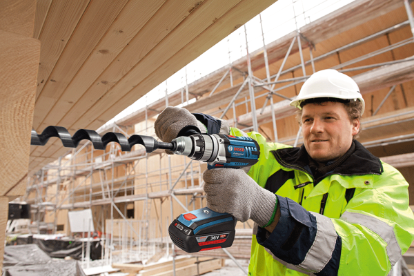 Bosch Professional GSB 36 VE-2-LI 4 Ah Çift Akülü Darbeli Delme/Vidalama - L-boxx Çantalı