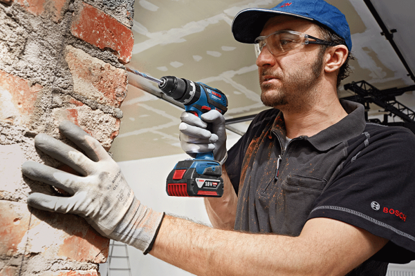 Bosch Professional GSB 18 V-EC 4 Ah Çift Akülü Darbeli Delme/Vidalama - Kömürsüz Motor