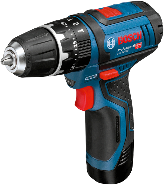 Bosch Professional GSB 12V-15 2 Ah Çift Akülü Darbeli Delme/Vidalama - Çantalı