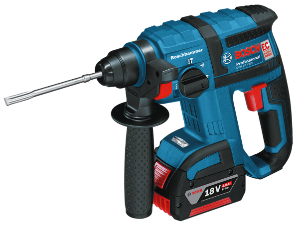 Bosch Professional GBH 18 V-EC 4 Ah Çift Akülü Kırıcı/Delici - Kömürsüz Motor + L-boxx Çantalı