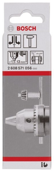 1/2''-20 - 1,5-13 mm Anahtarlı Mandren