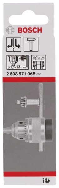 1/2''-20 - 1,5-13 mm Anahtarlı Mandren