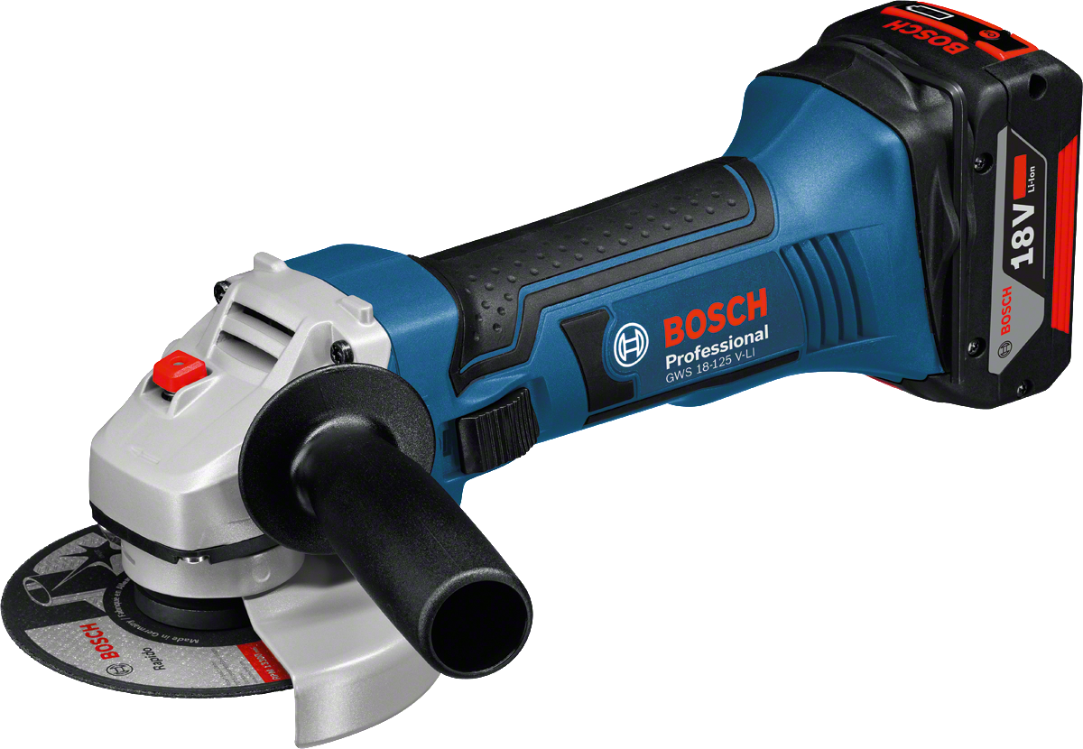Bosch Professional GWS 18-125 V-LI  5,0 Ah Çift Akülü Taşlama - L-boxx Çantalı