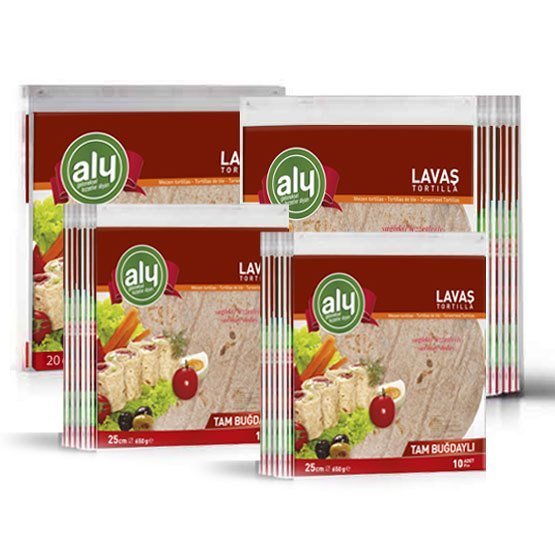 Aly Tam Buğdaylı Lavaş 25 cm 650 gr 10 Adet