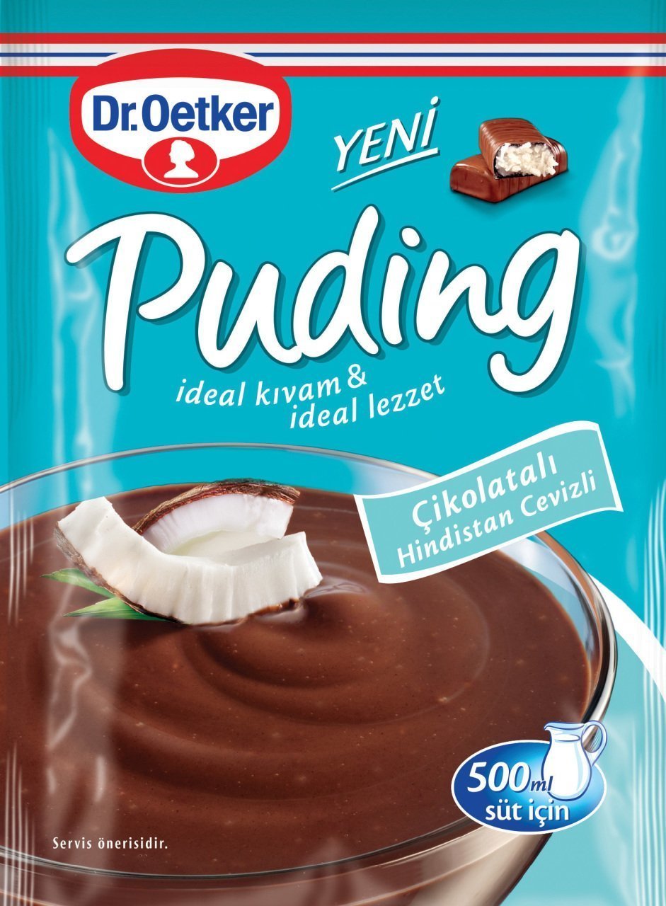 Dr.Oetker Çikolata Hindistan Cevizli Puding 100 gr