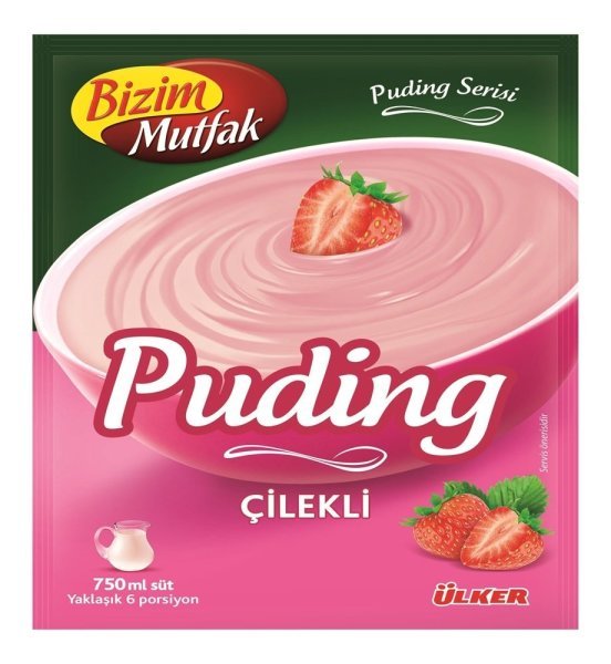 Bizim Mutfak Çilekli Puding 125 gr