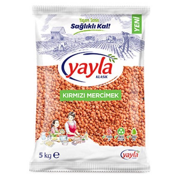 Yayla Bakliyat Kırmızı Mercimek 5 kg