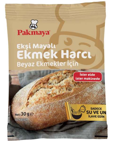 Pakmaya Mayalı Ekiş Mayalı Ekmek Harcı Beyaz Ekmekler İçin 30 gr