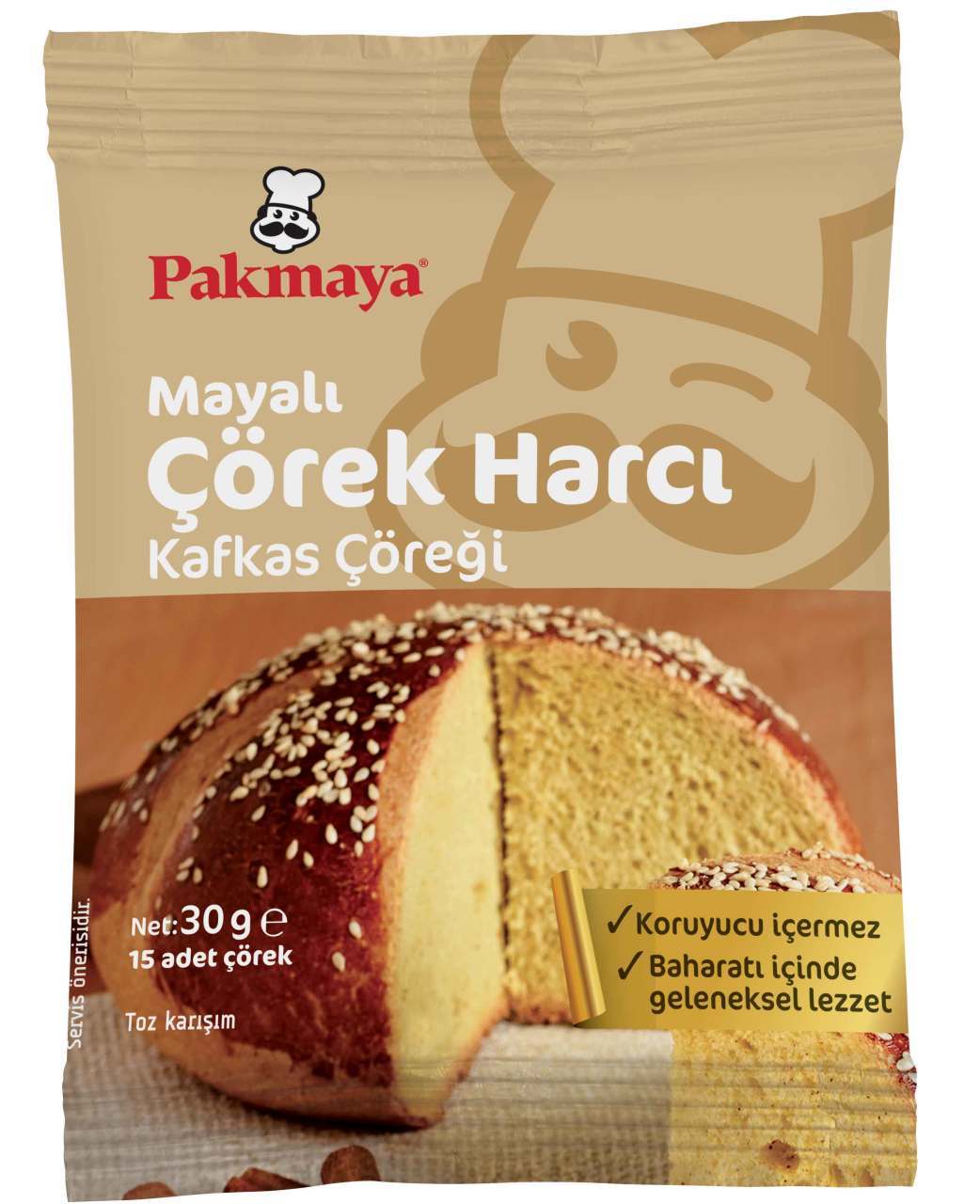 Pakmaya Mayalı Çörek Harcı Kafkas Çöreği 30 gr